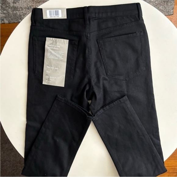 Everlane Men’s Slim Fit Jeans Size 31x32 New Black Low Stretch - Picture 10 of 11